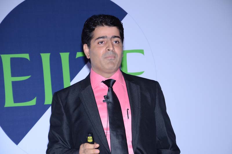Mr. Navin Mehra,Regional Manager,West,central and east India- FORTINET Inc. addressing the audience
